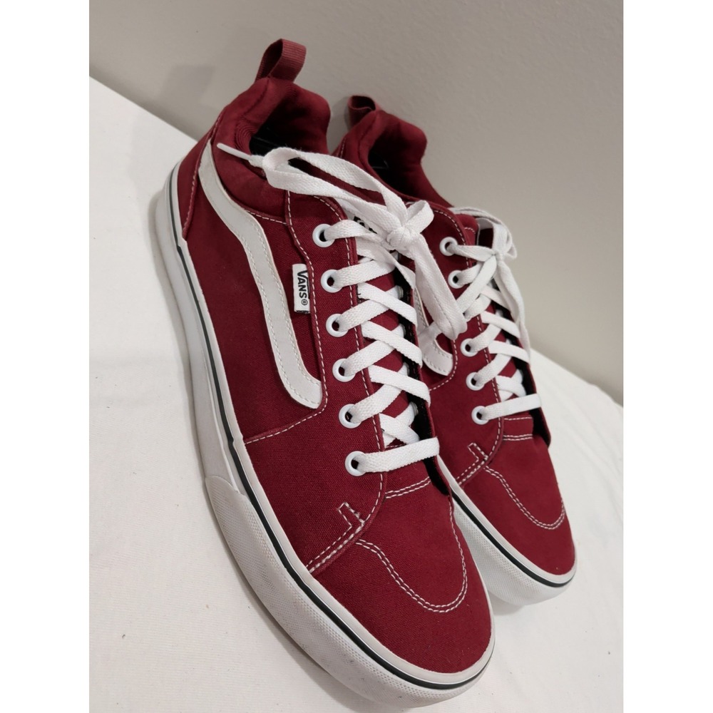 Vans Filmore Suede Canvas Port Royal Red Mens Sneaker VN0A3MTJU1A1 Size 12
